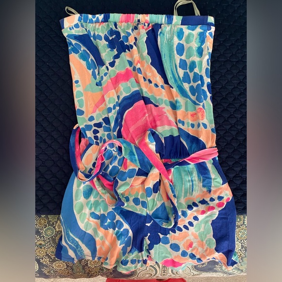 Lilly Pulitzer Ritz Romper - Ocean Jewel - Picture 2 of 4